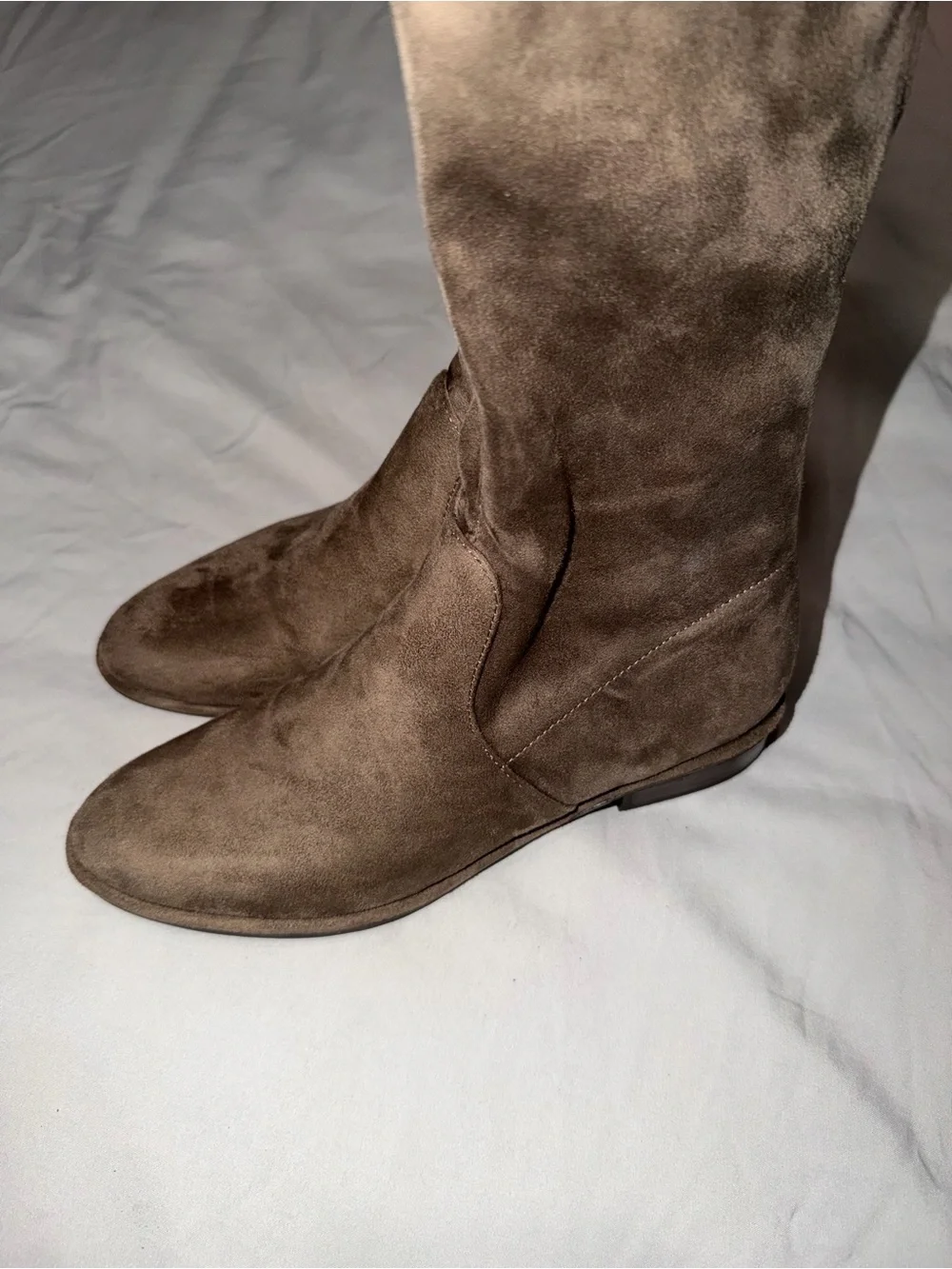 Over-the-Knee thigh high Boot in Taupe